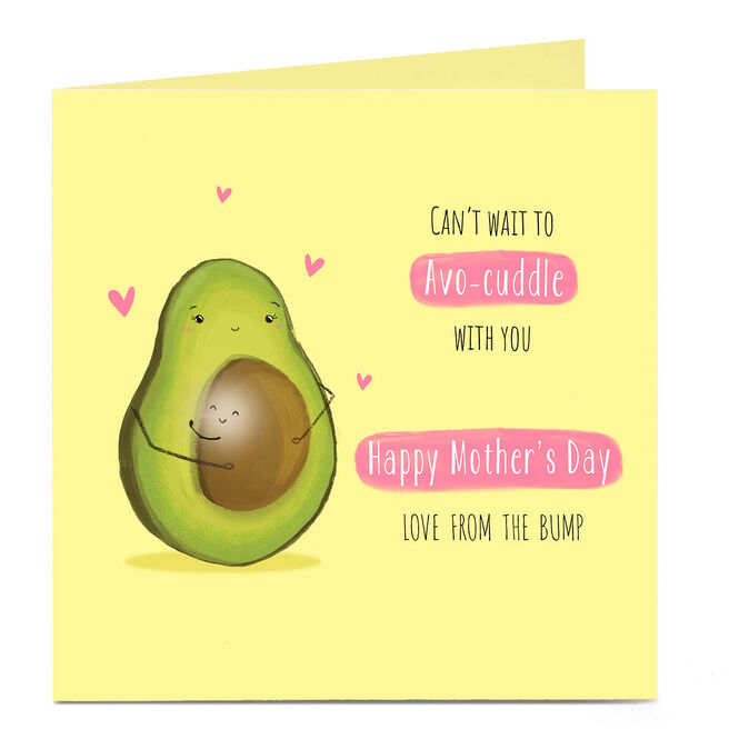 Personalised Mother's Day Charity Card - Avo-Cuddle