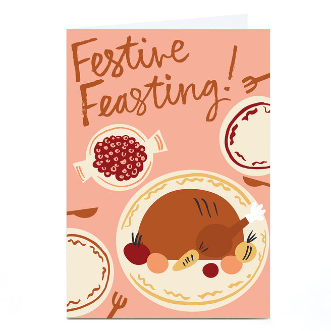 Personalise Ashley Le Quere Christmas Card - Festive Feasting!