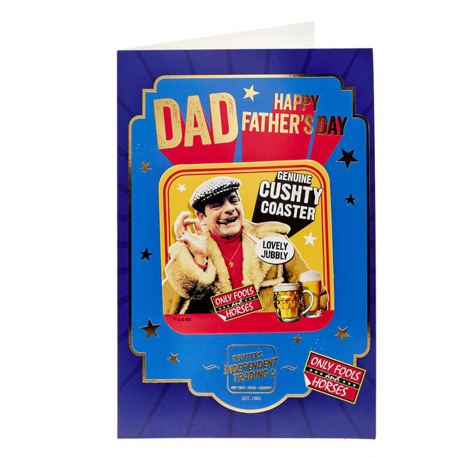 Dad Only Fools & Horses Father's Day Card with Coaster