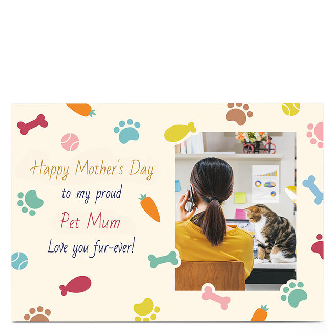 Photo Mother's Day Card - Love You Fur-ever!