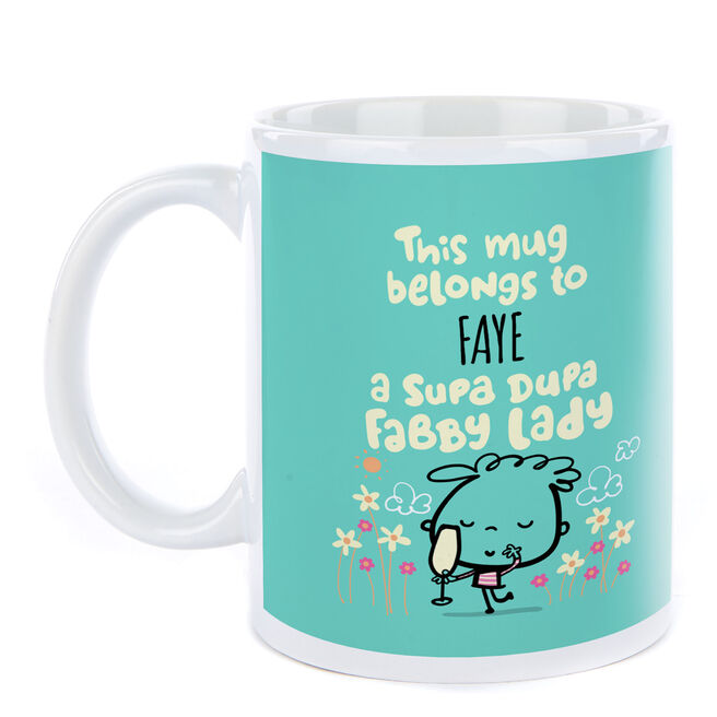 Personalised Fruitloops Mug - Supa Dupa Fabby Lady