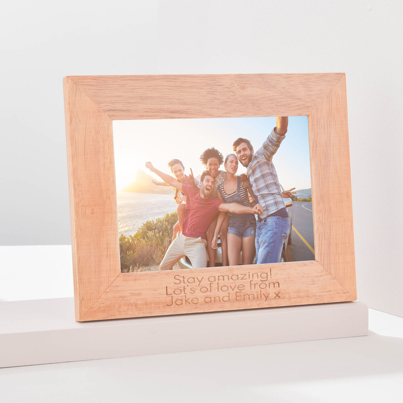 Buy Personalised Engraved Wooden Photo Frame Landscape Any Message