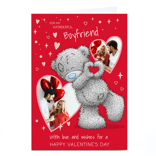 Personalised Tatty Teddy Valentine's Day Card - Wonderful Boyfriend