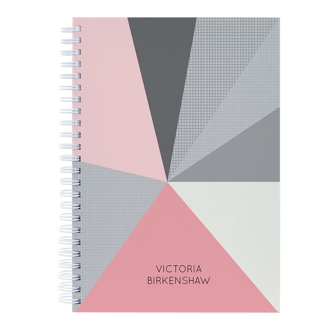 Personalised Notebook - Polygonal Pattern