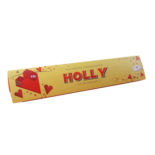 Personalised Valentine's Day Milk Chocolate Toblerone Share Pack
