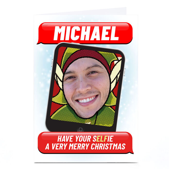 Personalised PG Quips Christmas Photo Card - Have Your Selfie