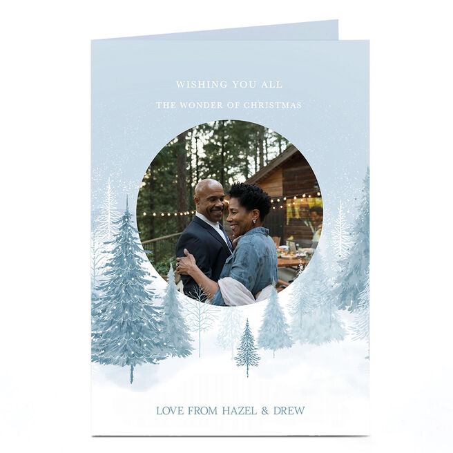 Personalised Christmas Photo Card - The Wonder Of Christmas 