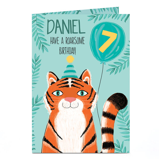 Personalised Editable Age Birthday Card - Roar-some Birthday