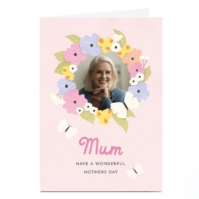 Photo Lemon & Sugar Mother's Day Card - Wreath Frame