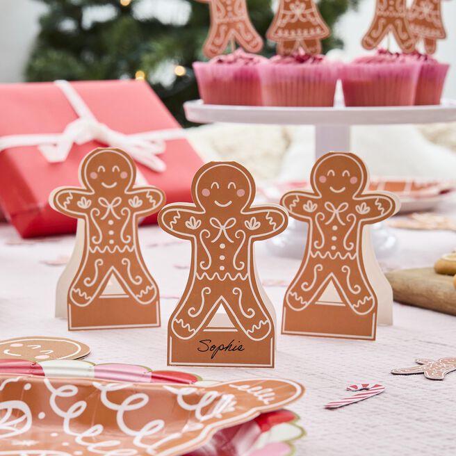Gingerbread Man Place Cards - Pack of 10