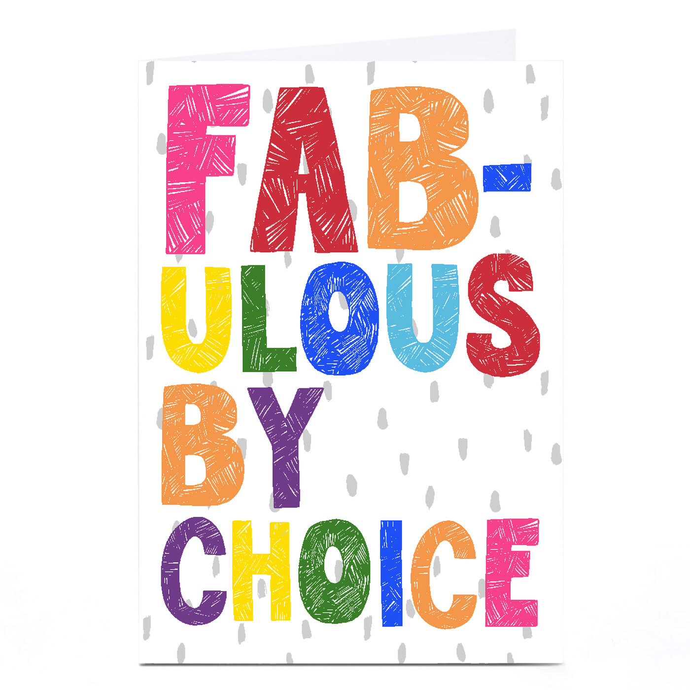 Buy Personalised Bev Hopwood Pride Card Fabulous By Choice for GBP 2.