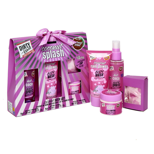 Dirty Works Coconut Splash Bath Set