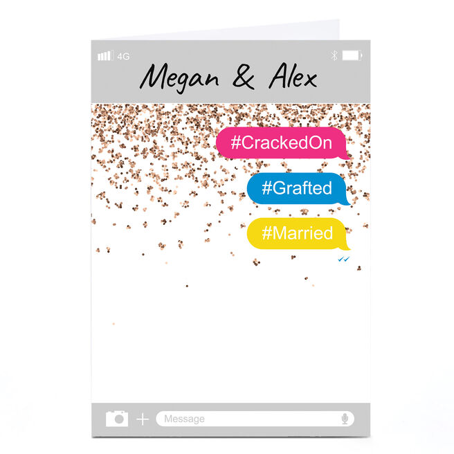 Personalised Summer Vibes Card - Cracked On, Grafted, Married