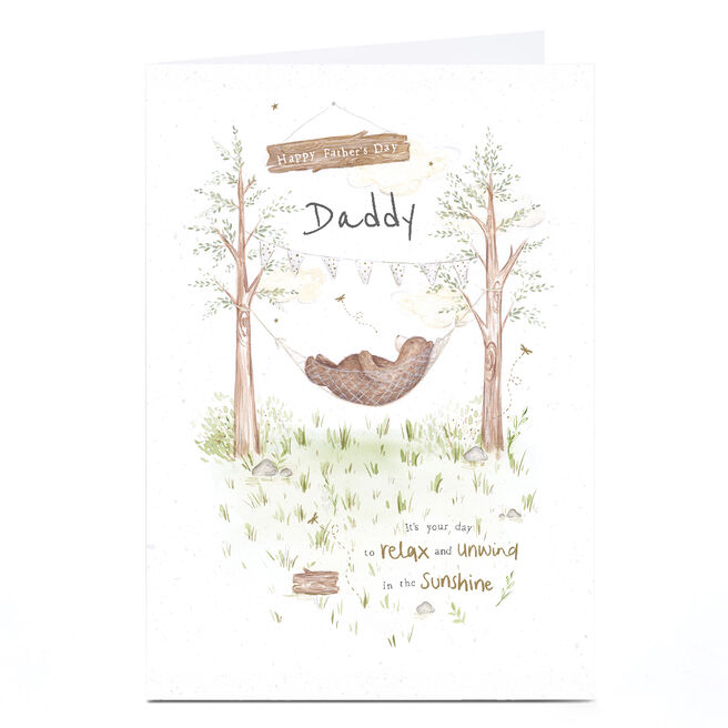 Personalised Father's Day Card - Daddy bear card