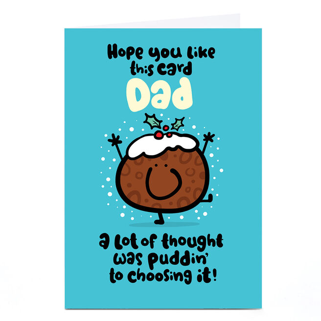 Personalised Fruitloops Christmas Card - Dad