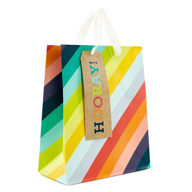 Medium Rainbow Gift Bag - Hooray!