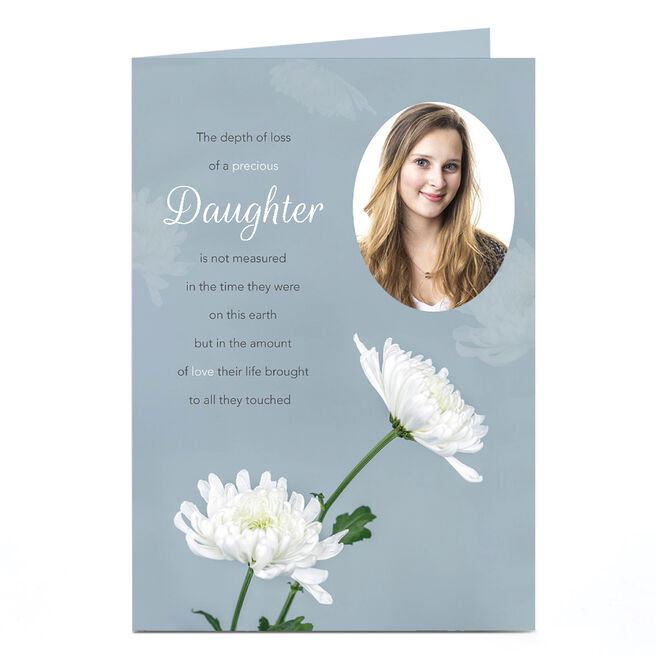 Photo Sympathy Card - The Depth of Loss
