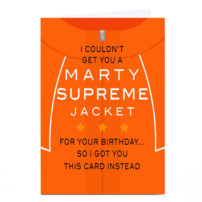 Birthday Card - Marty Supreme Jacket
