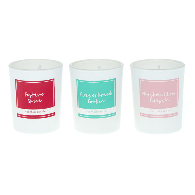 Festive Spice Candle Trio Set