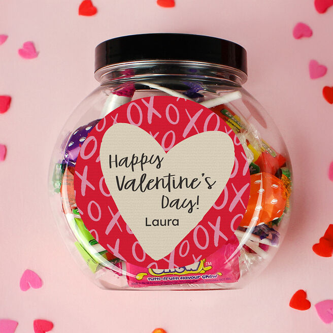 Personalised Valentine's Day Sweet Jar