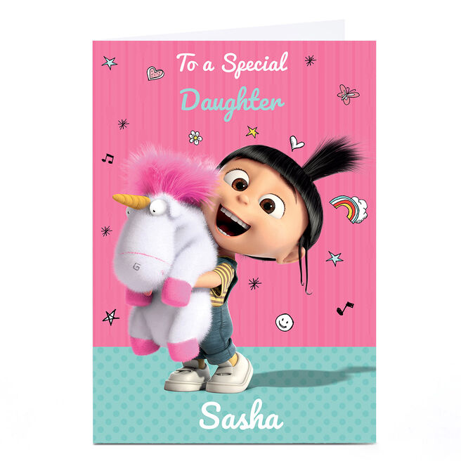Personalised Minions Birthday Card - So Fluffy