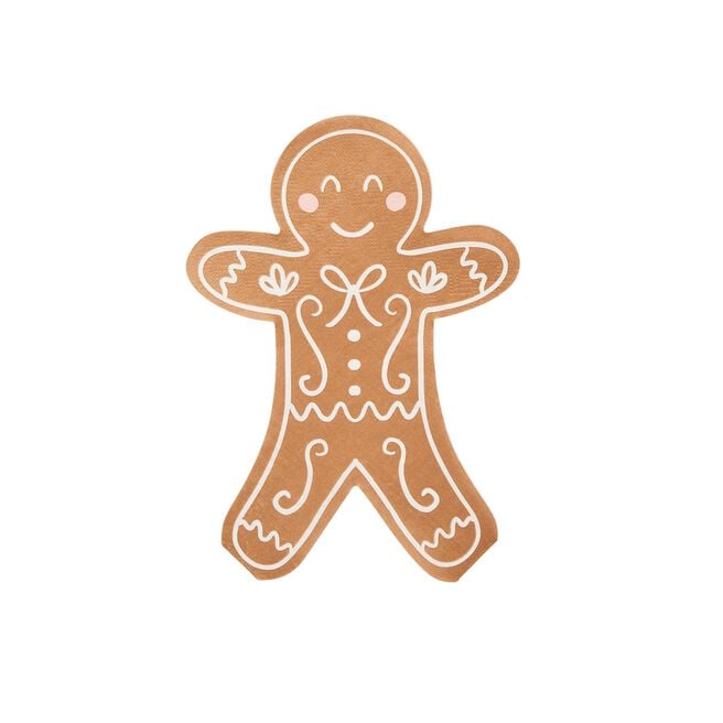 Gingerbread Paper Napkins - Pack of 16