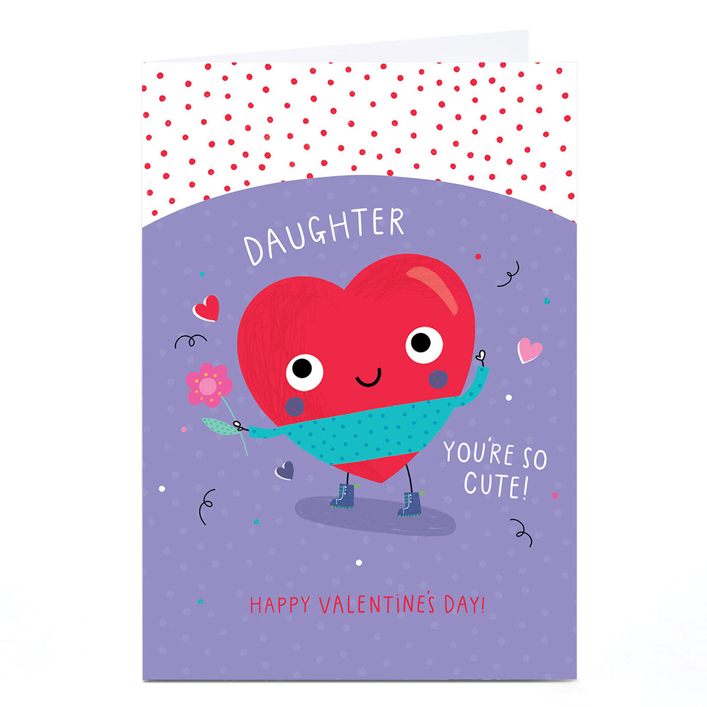 Buy Personalised Valentine's Day Card - You're So Cute Heart, Daughter ...