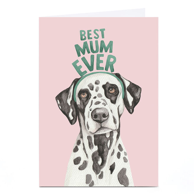 Personalised Lil Wabbit Mother's Day Card - Best Mum Ever Dalmation