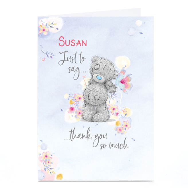 Personalised Tatty Teddy Thank You Card - Thank You So Much