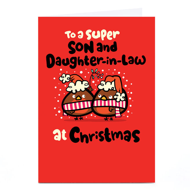 Personalised Fruitloops Christmas Card - Son & Daughter in Law