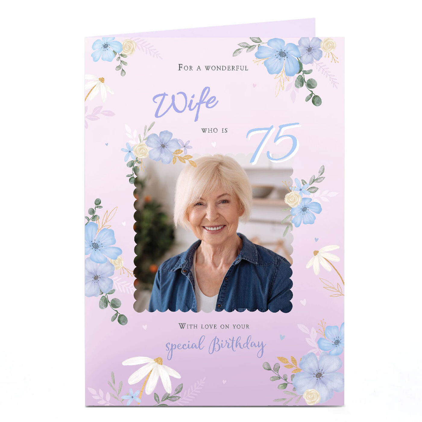 Buy Personalised Birthday Card Photo Card - Wonderful Wife, Editable ...