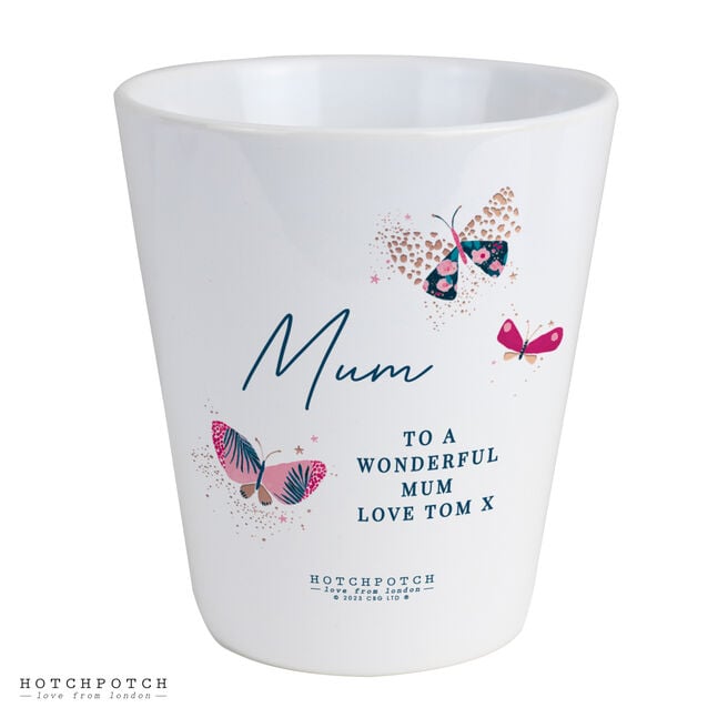 Personalised Mother's Day Butterfly Plant Pot