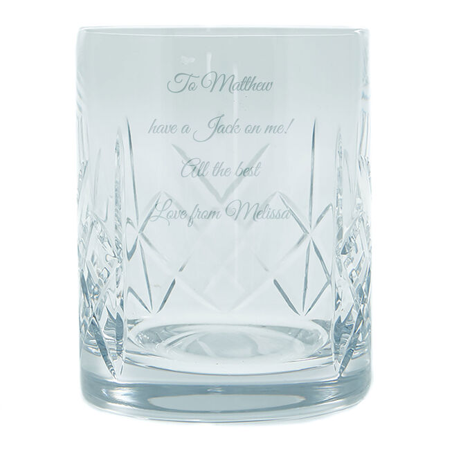 Personalised Engraved Crystal Tumbler