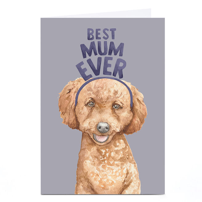 Personalised Lil Wabbit Mother's Day Card - Best Mum Ever Cockapoo