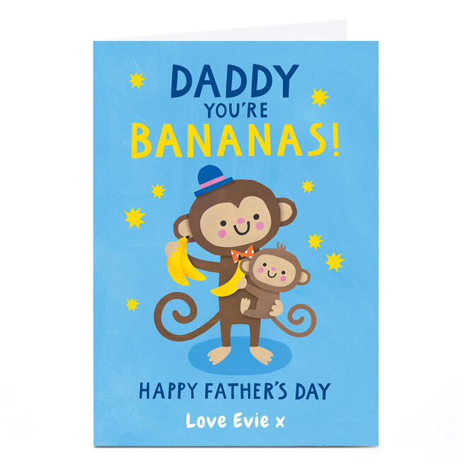 Photo Lemon & Sugar Father's Day Card - You're Bananas, Daddy