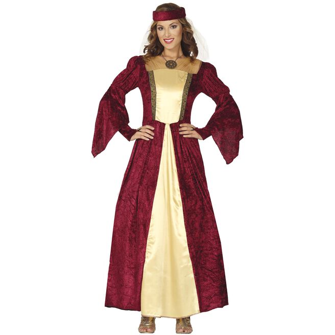 Medieval Lady Adult Fancy Dress Costume 