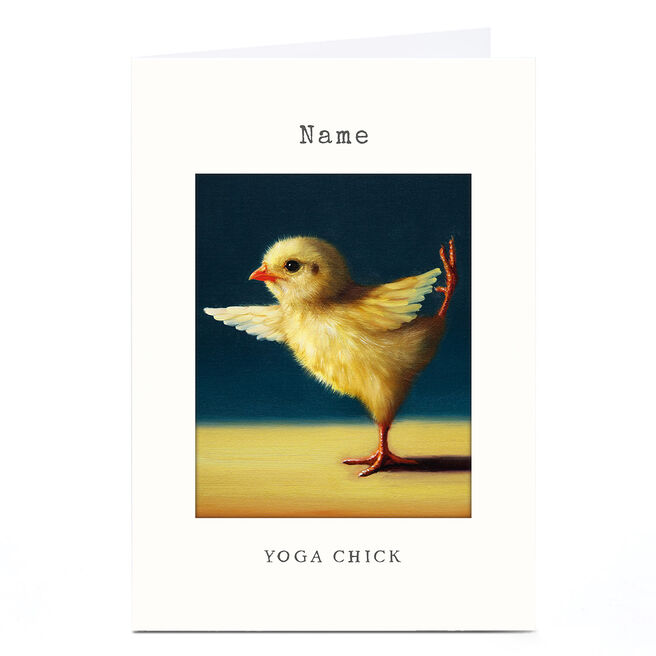 Personalised Birthday Card - Yoga Chick