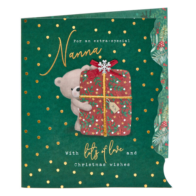 Nanna Hugs Present Christmas Card