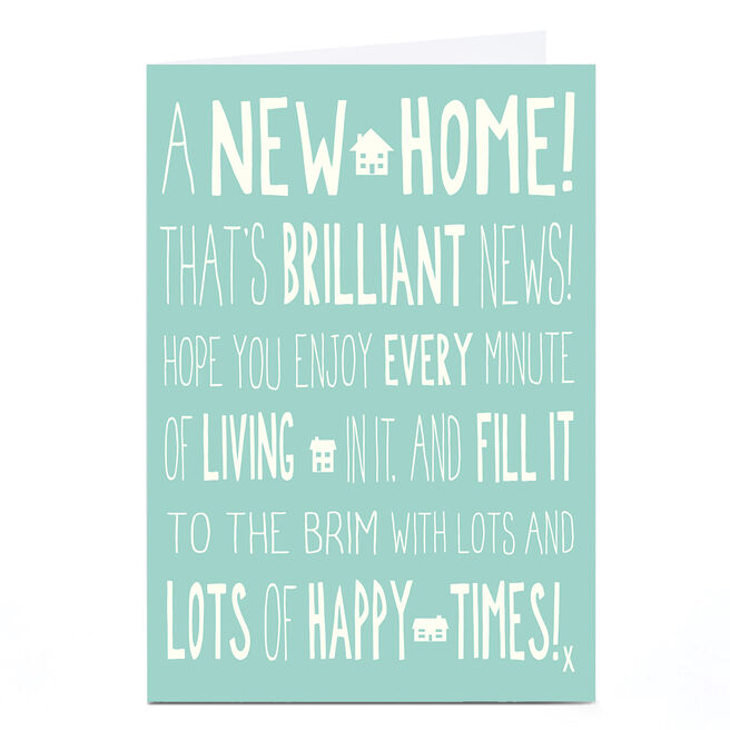 Personalised New Home Card - Brilliant News