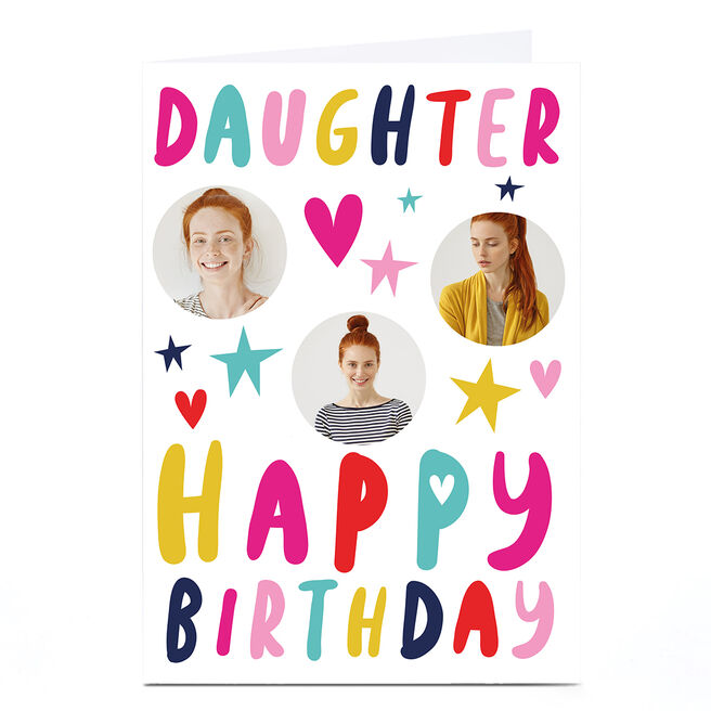 Photo Hello Munki Birthday Card - Daughter