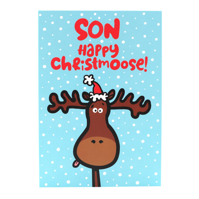 Fruitloops Christmas Card - Son, Merry Christmoose