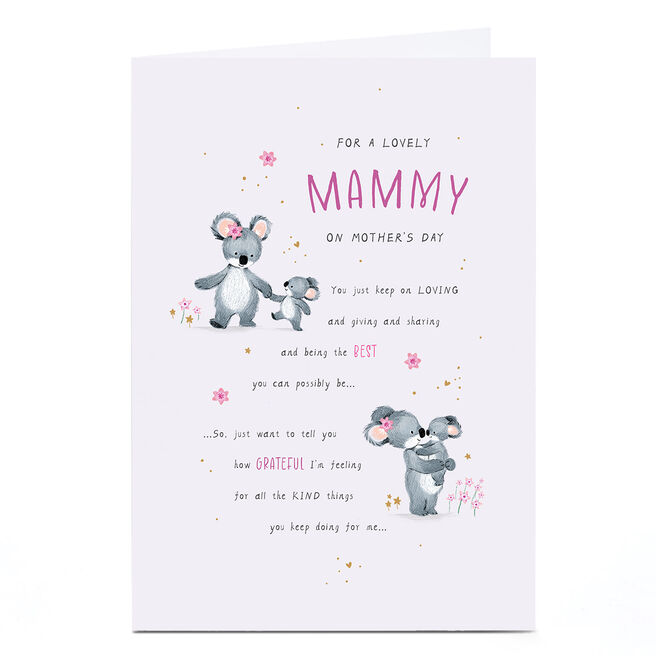 Mother's Day Card - For A Lovely Mammy