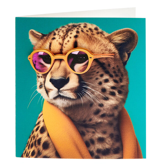 Cheetah Any Occasion Card