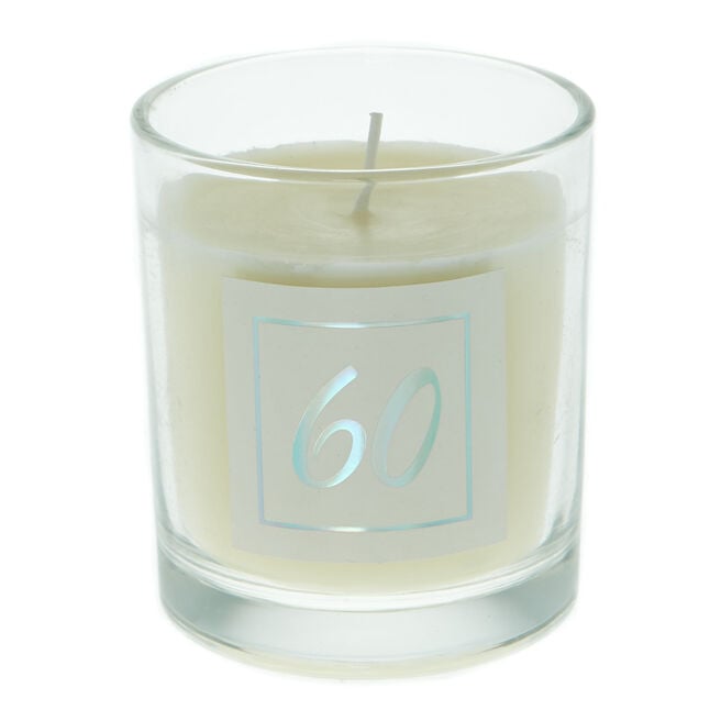 60th Birthday Vanilla Scented Candle