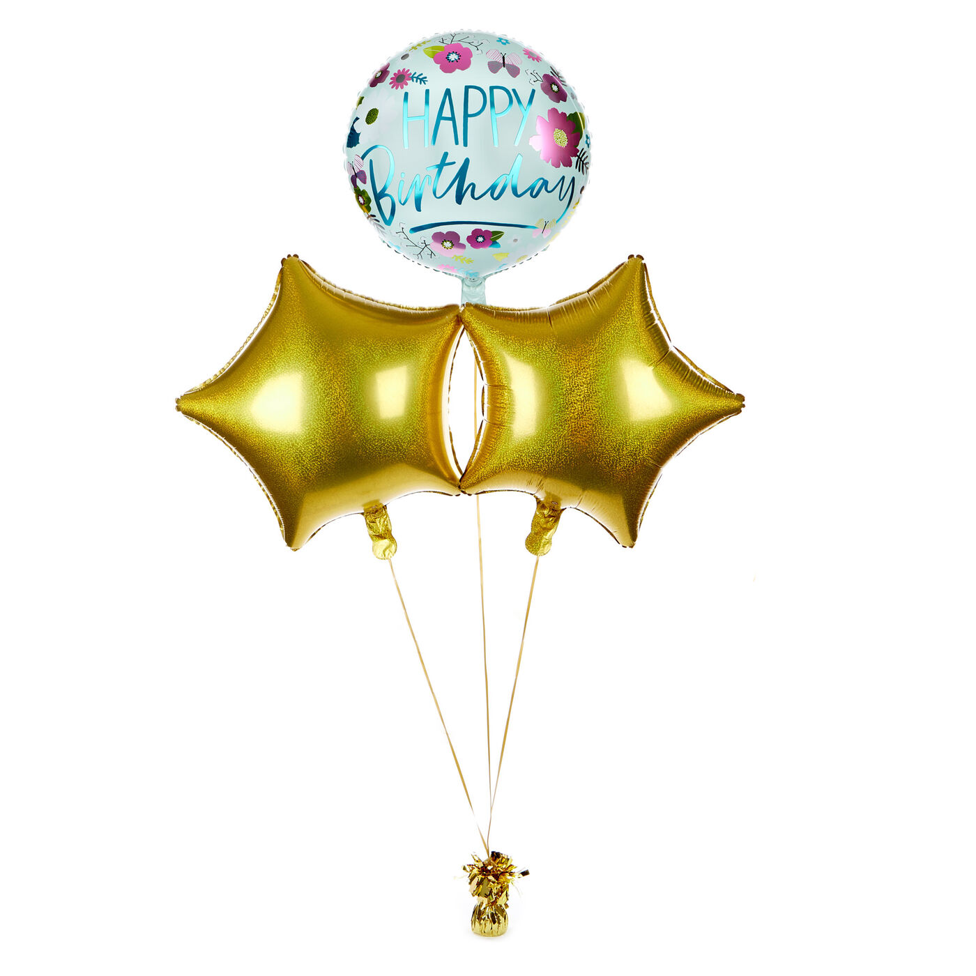 Buy Floral Happy Birthday Balloon Bouquet DELIVERED INFLATED! for GBP 16.99 Card Factory UK