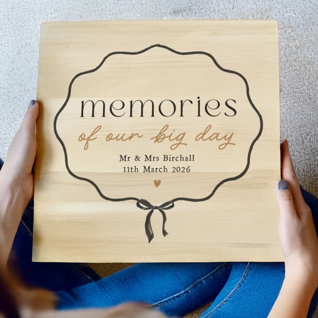 Personalised Wedding Memories Keepsake Box