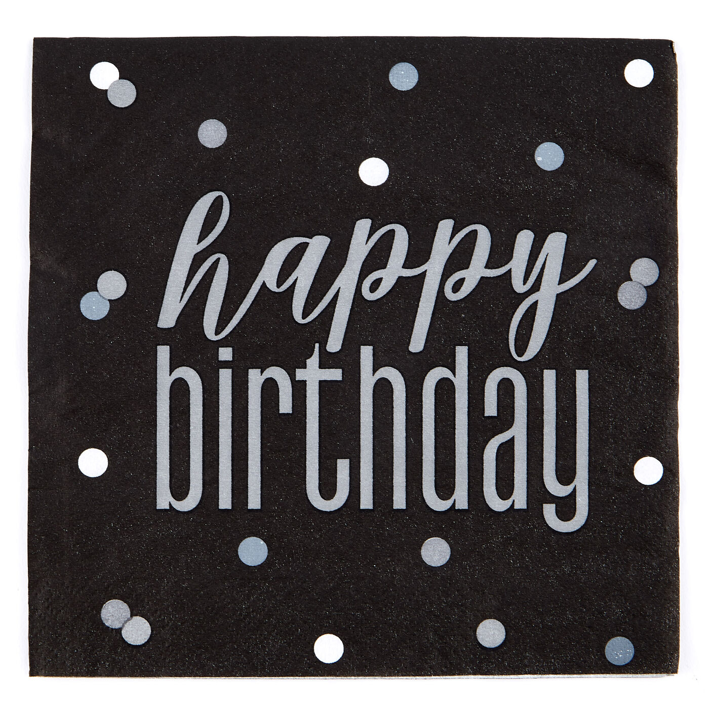 Buy Black Happy Birthday Party Tableware & Decorations Bundle 16