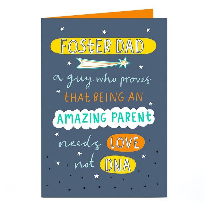 Personalised Father's Day Card - Foster Dad Amazing Parent