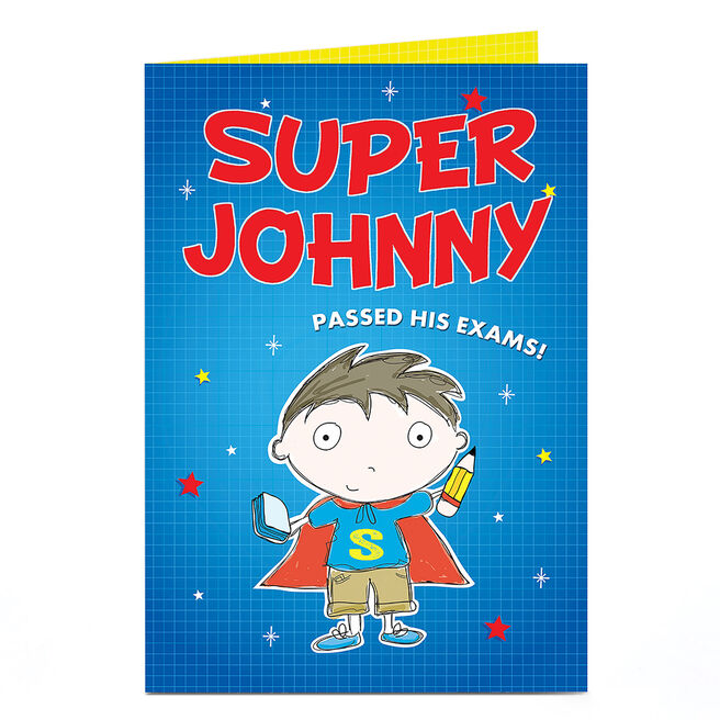 Personalised Card - Exam Superhero