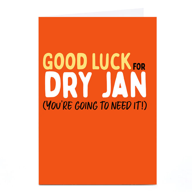 Dry January Card - Good Luck
